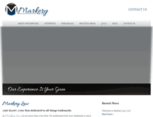 Tablet Screenshot of markerylaw.com